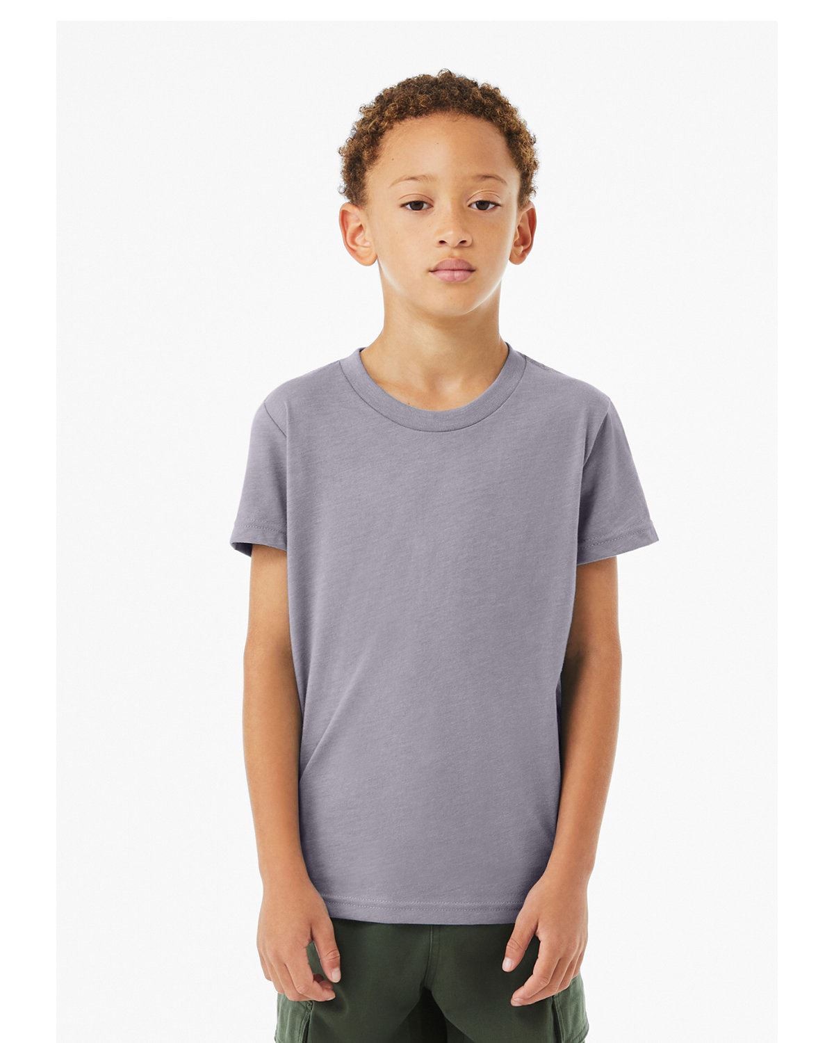 Bella + Canvas Youth Short Sleeve Basic Plain CVC Jersey T-Shirt 3001YCV - Picture 22 of 37