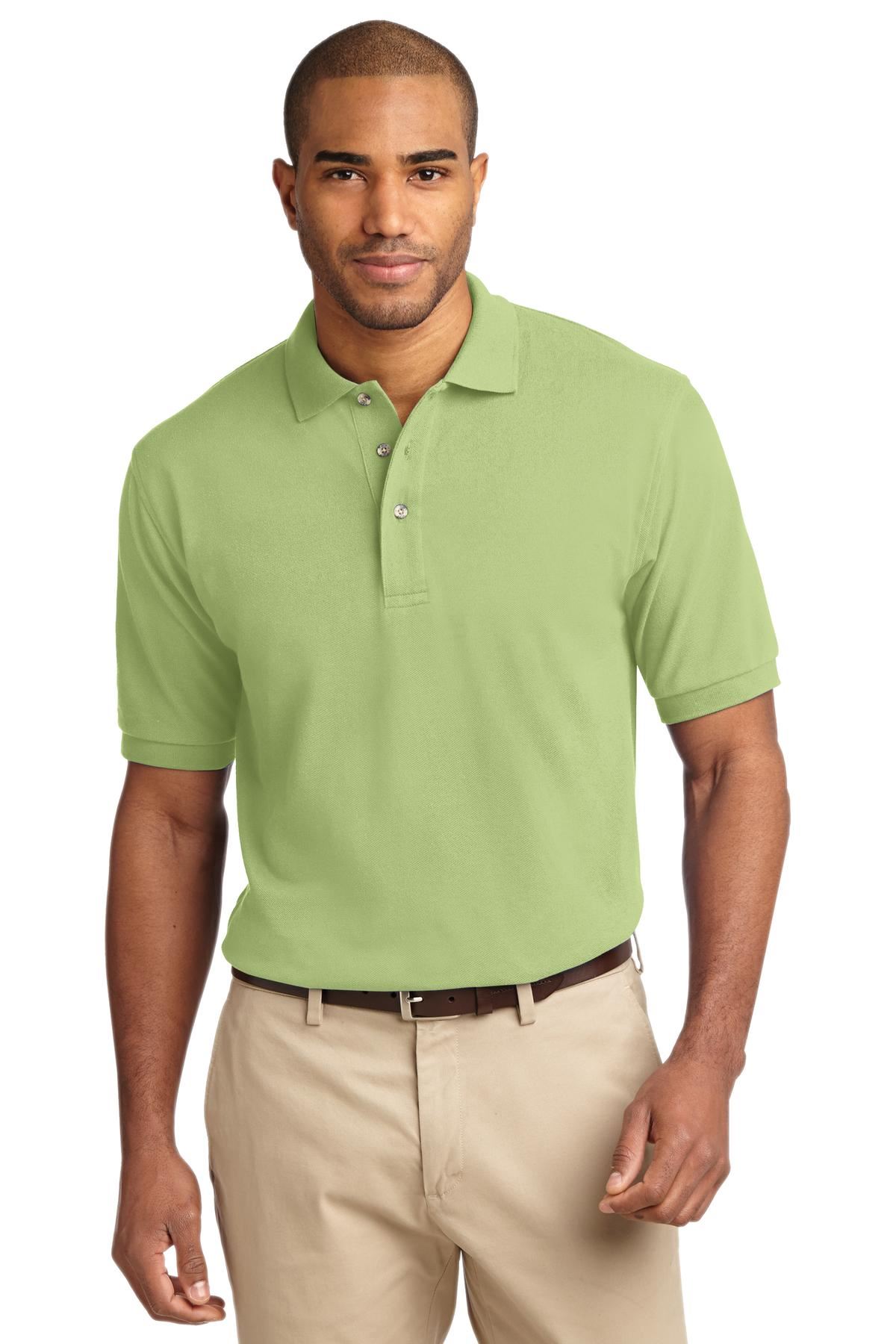 Port Authority Mens Short Sleeve Heavyweight Cotton Pique Polo Shirt K420 - Picture 25 of 42