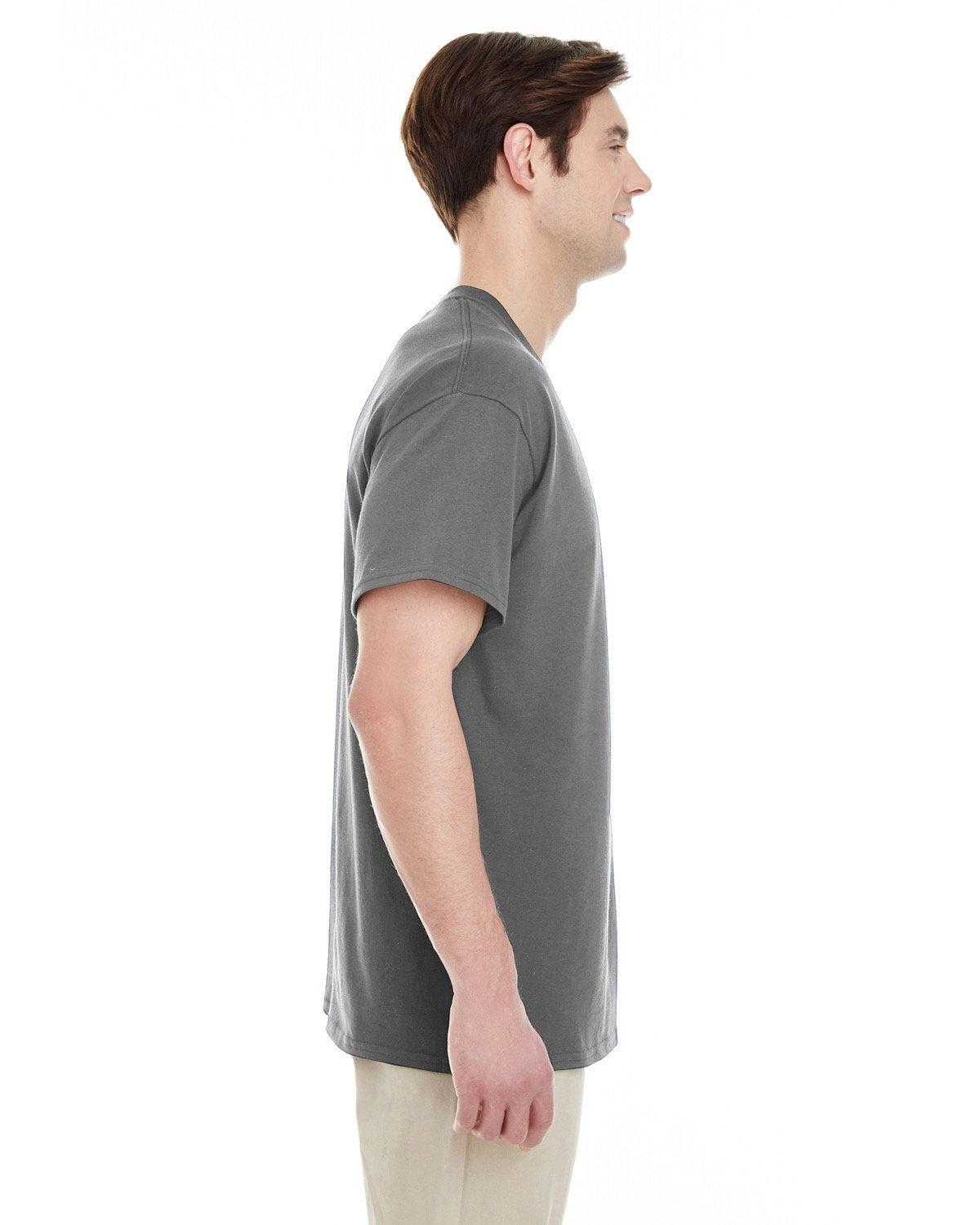 Gildan Mens Heavy Cotton Double Needle Pocket T-Shirt G530 5300 - Picture 8 of 41