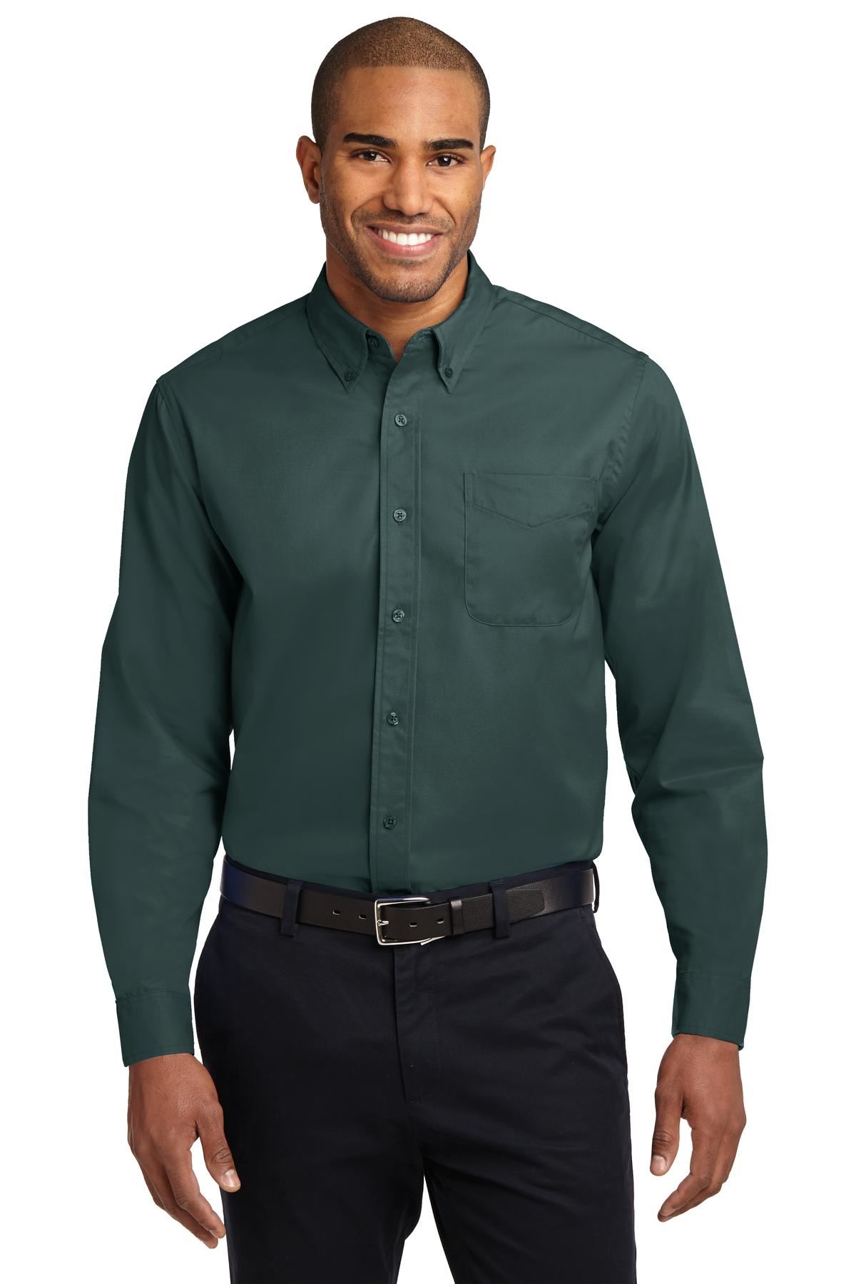 Port Authority Long Sleeve Button Down collar Easy Care Shirt S608 - Picture 18 of 51