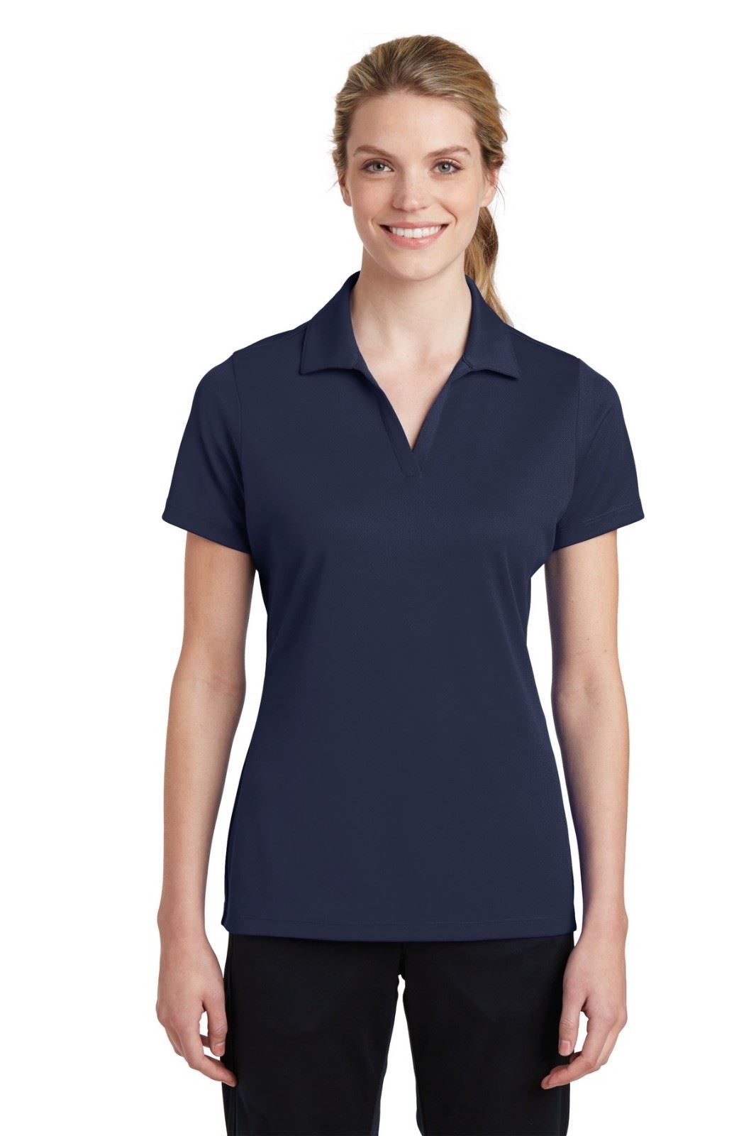 Sport Tek Womens 100% Polyester Dri-Fit Performance Polo Golf Shirt M-LST640 - Picture 16 of 19