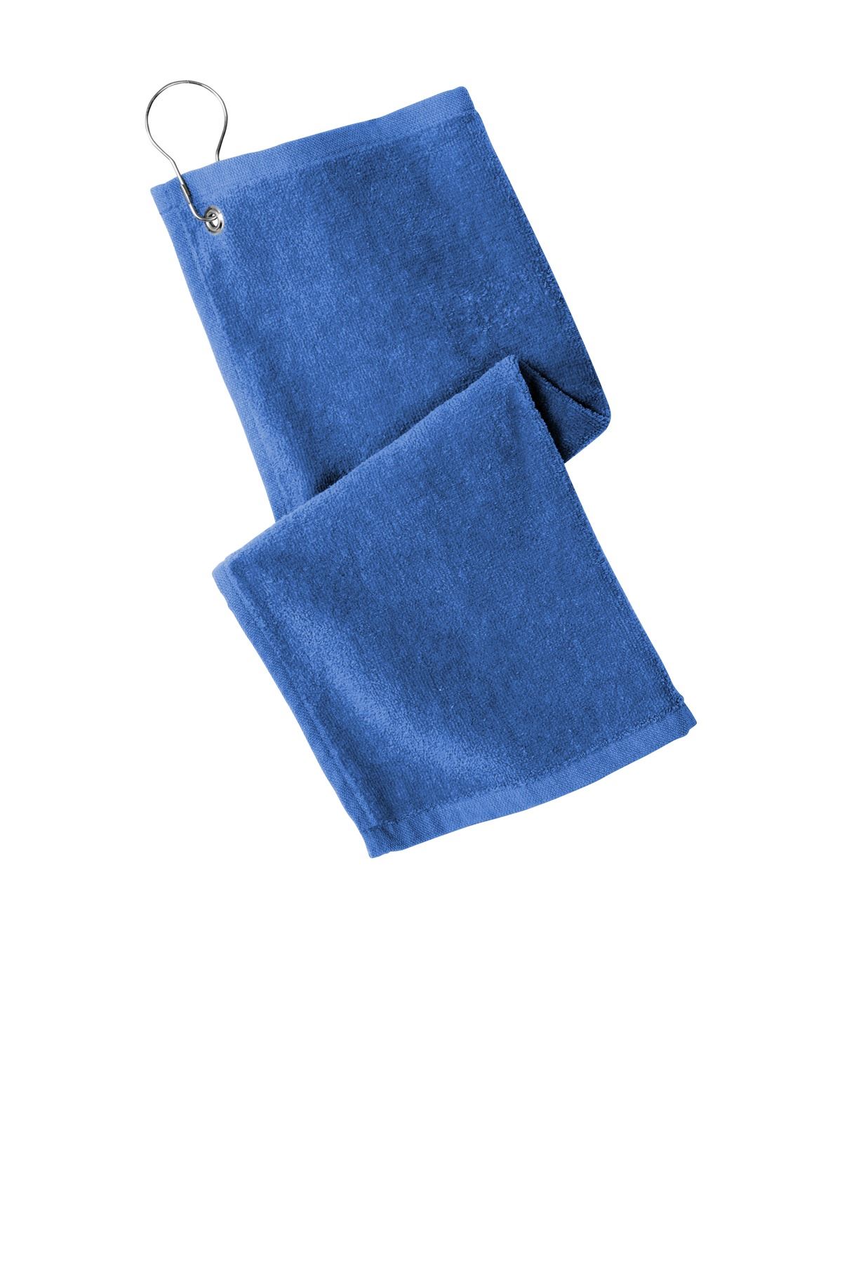 Towel Grommeted 100% Cotton Terry Velour 11x18 Towel Pt400