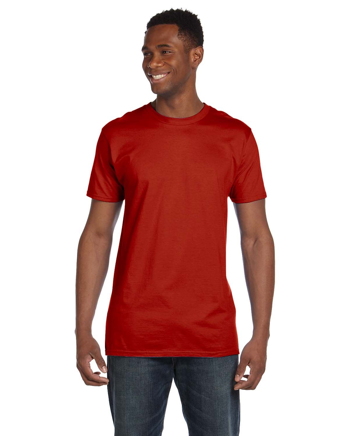 Hanes Mens T-Shirt Ringspun Cotton 4.5 oz Light Weight S-3XL M-4980 - Picture 13 of 49