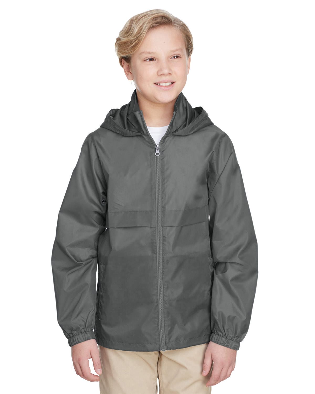 Team 365 Boys Lightweight Jacket Full Zip Water Resistant Finish TT73Y - Picture 15 of 35