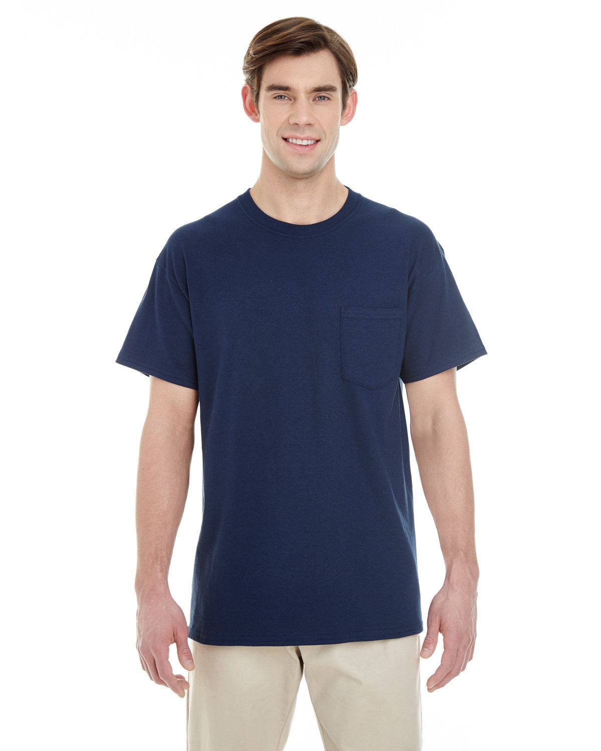 Gildan Mens Heavy Cotton Double Needle Pocket T-Shirt G530 5300 - Picture 18 of 41
