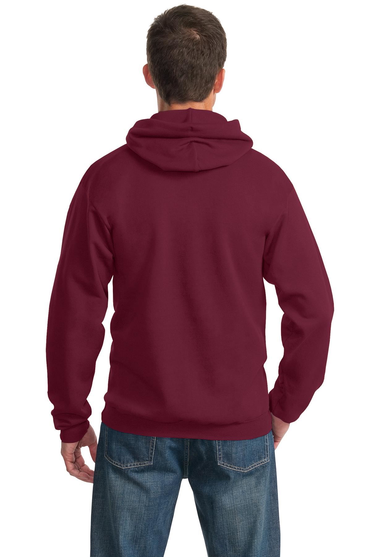 Port & Company 9oz Mens Pullover Hooded Sweatshirt Front Pockets PC90H - Picture 9 of 41