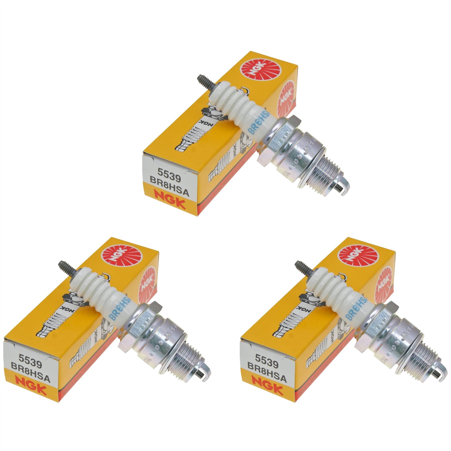 NGK BR8HSA Spark Plugs Pack of 3 fits Keeway Swan 25 2010-2015 | eBay