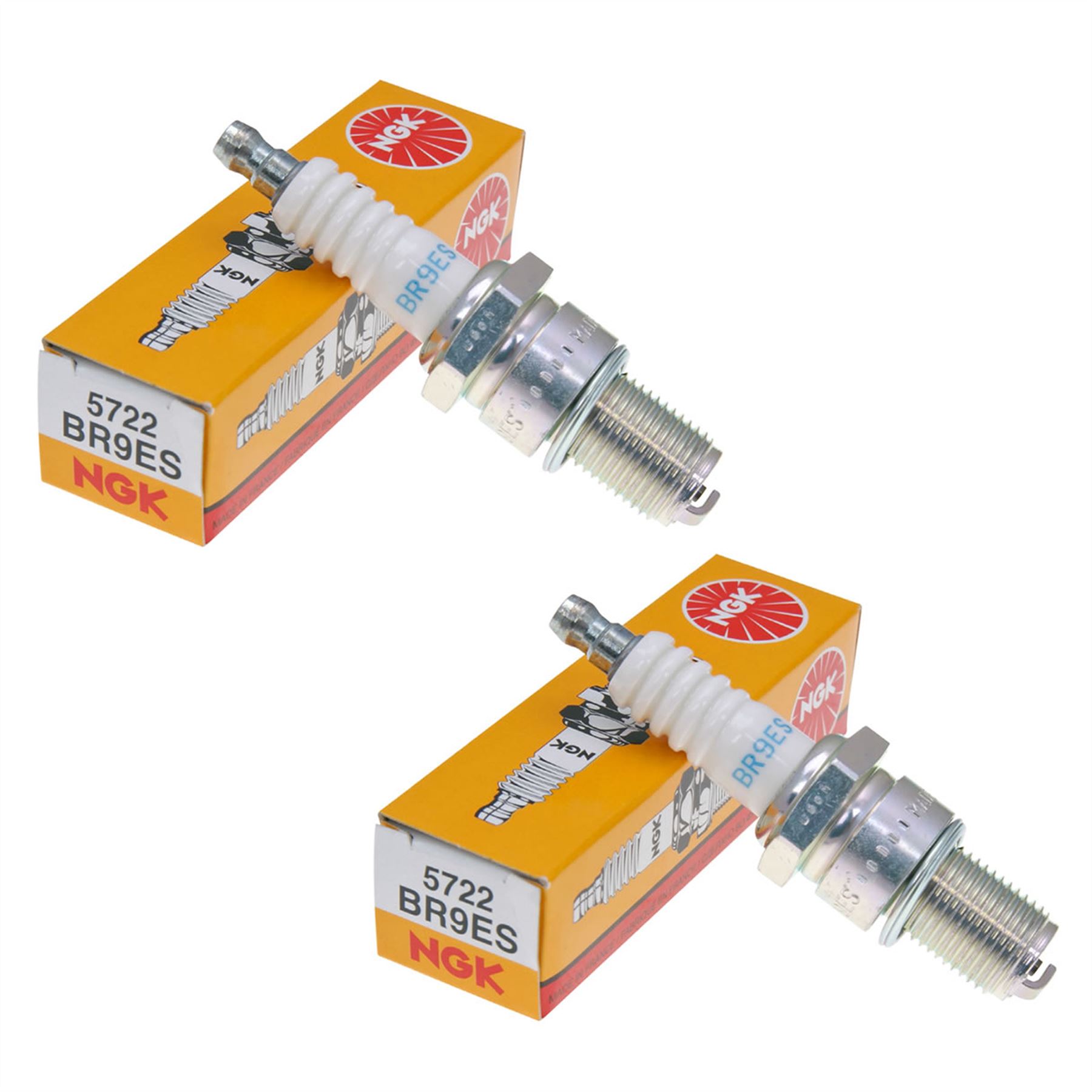 Genuine NGK 5722 Spark Plugs Pack of 2 Suzuki GT 250 1977 | eBay