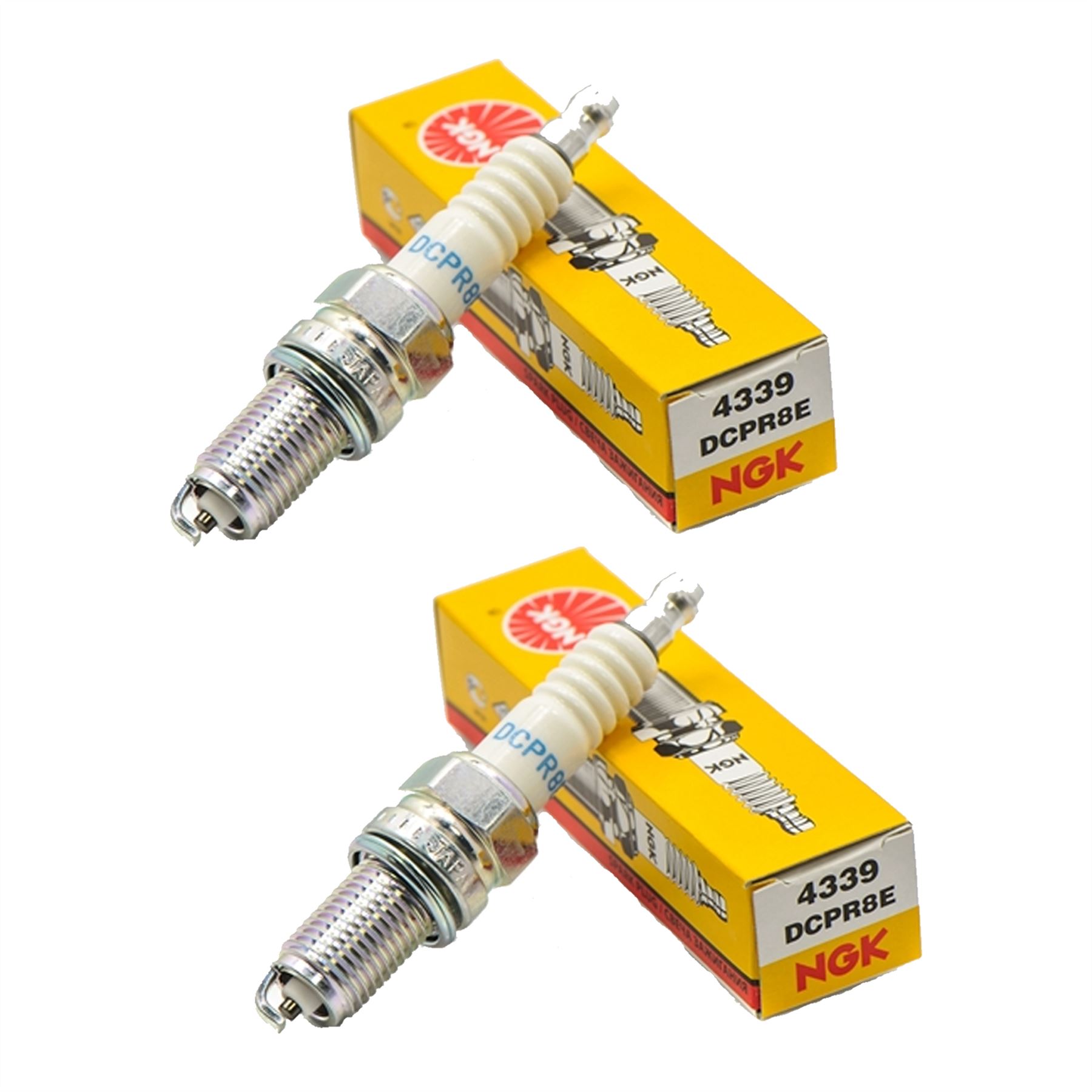 NGK DCPR8E Spark Plug (4339) – 4-Pack – Replacement Set Made In Japan