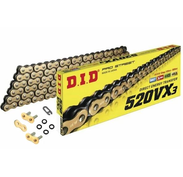 DID Standard Motorcycle Chain 520/36 links with split link DID Standard Motorcycle Chain 520/36 links with split link