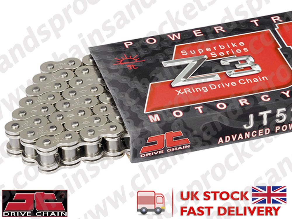 JT Silver X Ring SHD Chain 525Z3NN 108 fits Kawasaki ZX-10R Ninja