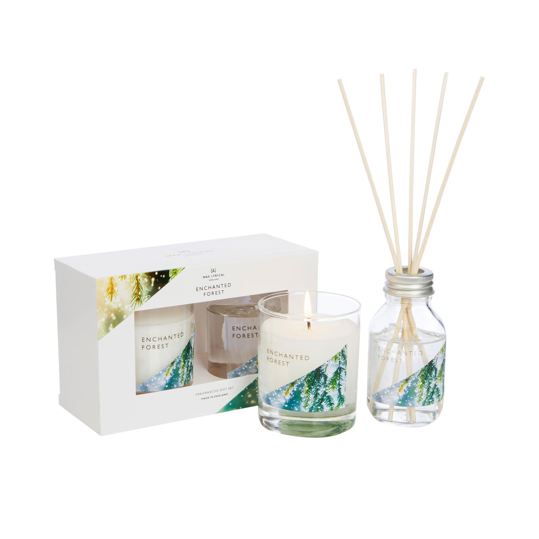 Wax Lyrical Christmas Gift Set Reed Diffuser and Candle Enchanted