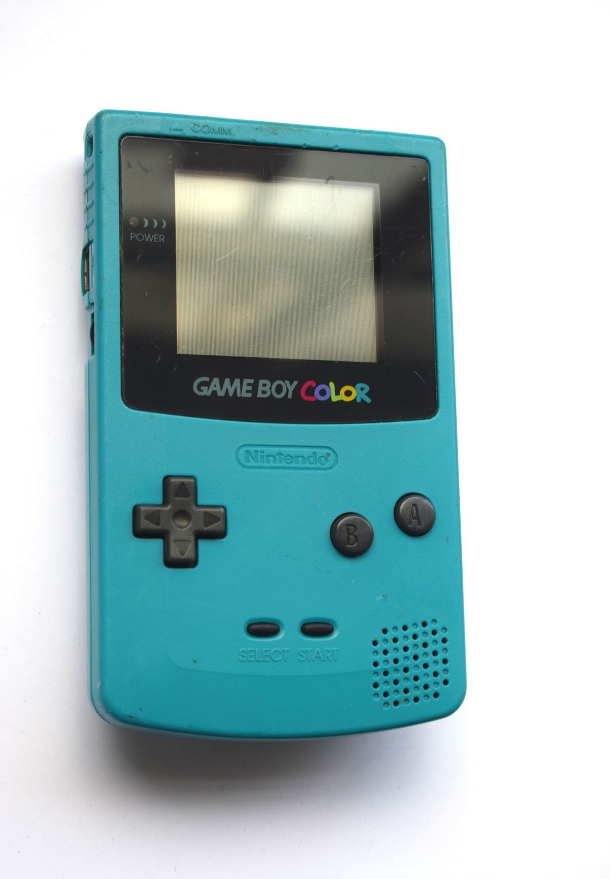 Nintendo Game Boy Color System Turquoise Blue Hand Held Console Tested