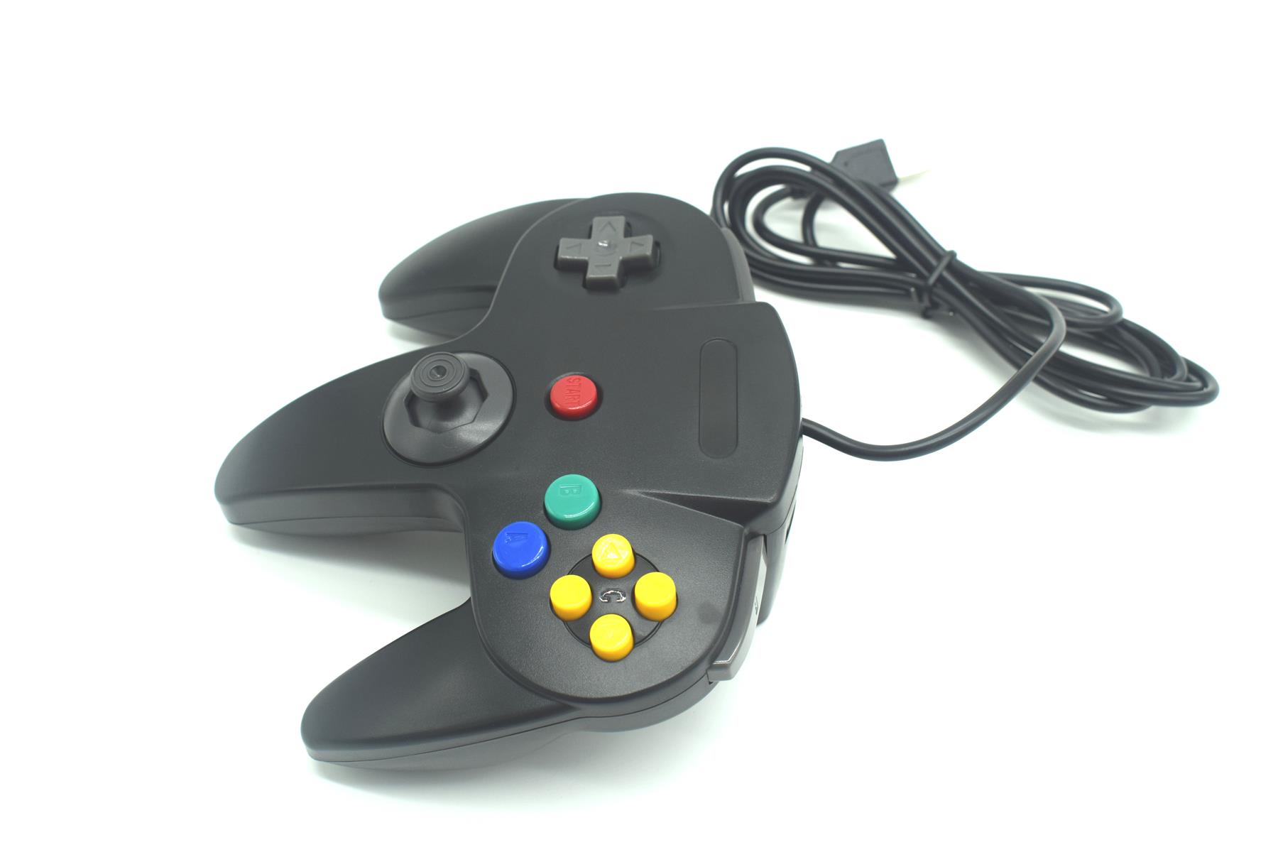USB N64 Nintendo 64 Controller Wired Joystick Games Gamepad For PC Many Colours - Picture 4 of 109