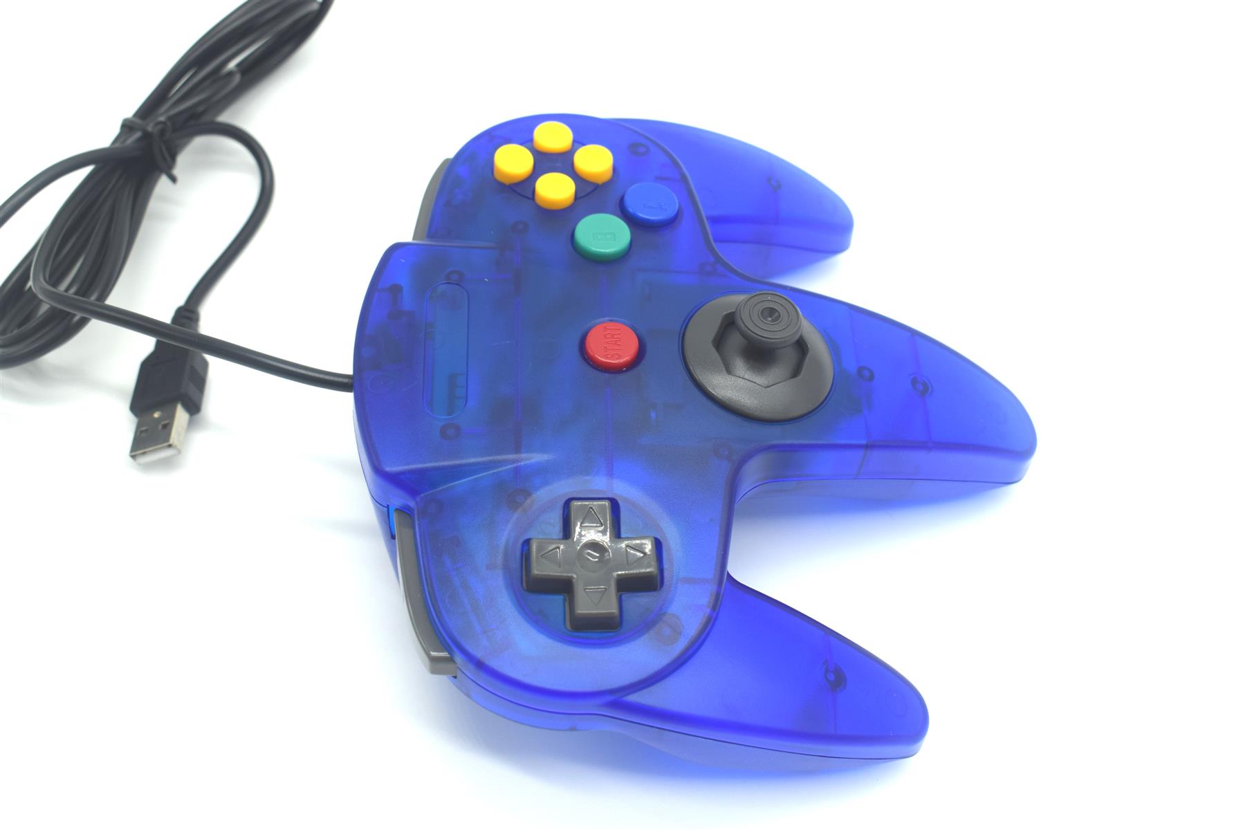 USB N64 Nintendo 64 Controller Wired Joystick Games Gamepad For PC Many Colours - Picture 69 of 109