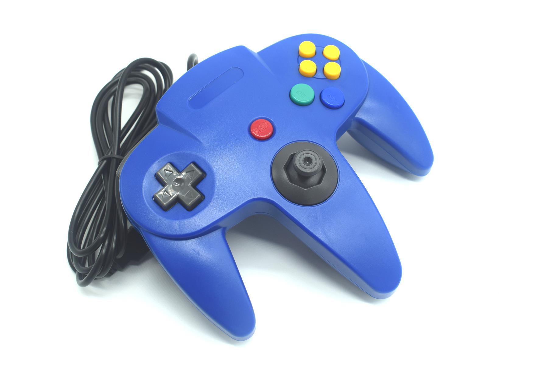 USB N64 Nintendo 64 Controller Wired Joystick Games Gamepad For PC Many Colours - Picture 22 of 109