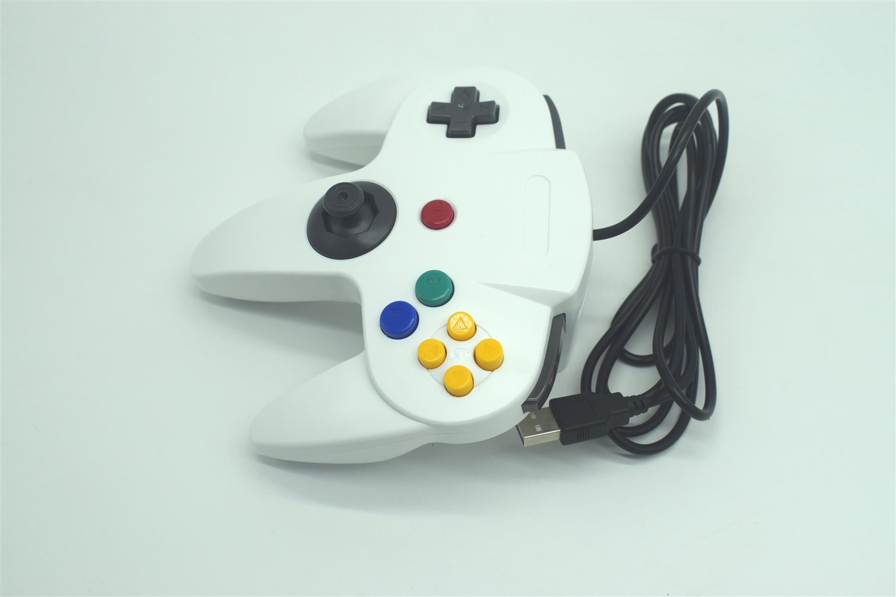 USB N64 Nintendo 64 Controller Wired Joystick Games Gamepad For PC Many Colours - Picture 100 of 109
