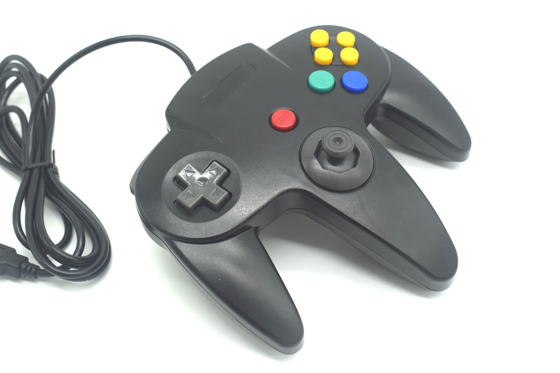 USB N64 Nintendo 64 Controller Wired Joystick Games Gamepad For PC Many Colours - Picture 9 of 109