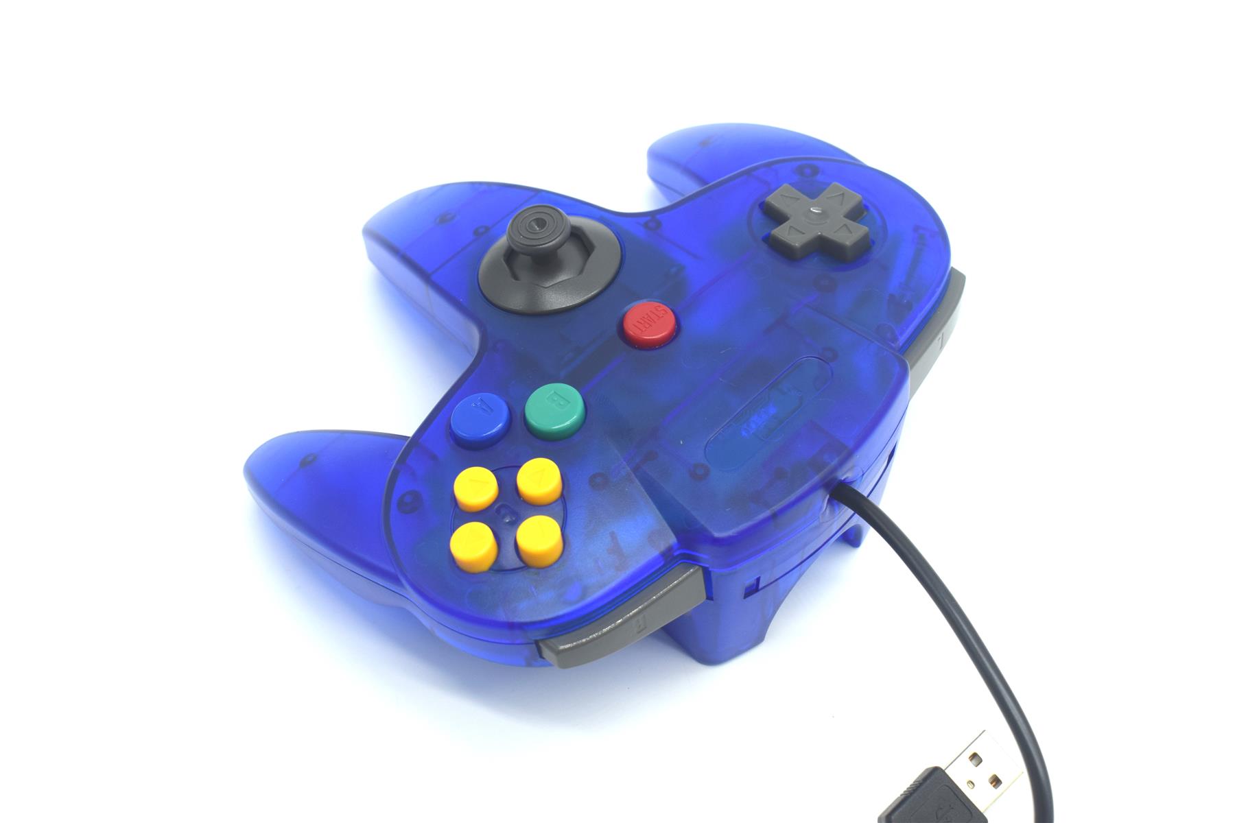 USB N64 Nintendo 64 Controller Wired Joystick Games Gamepad For PC Many Colours - Picture 66 of 109