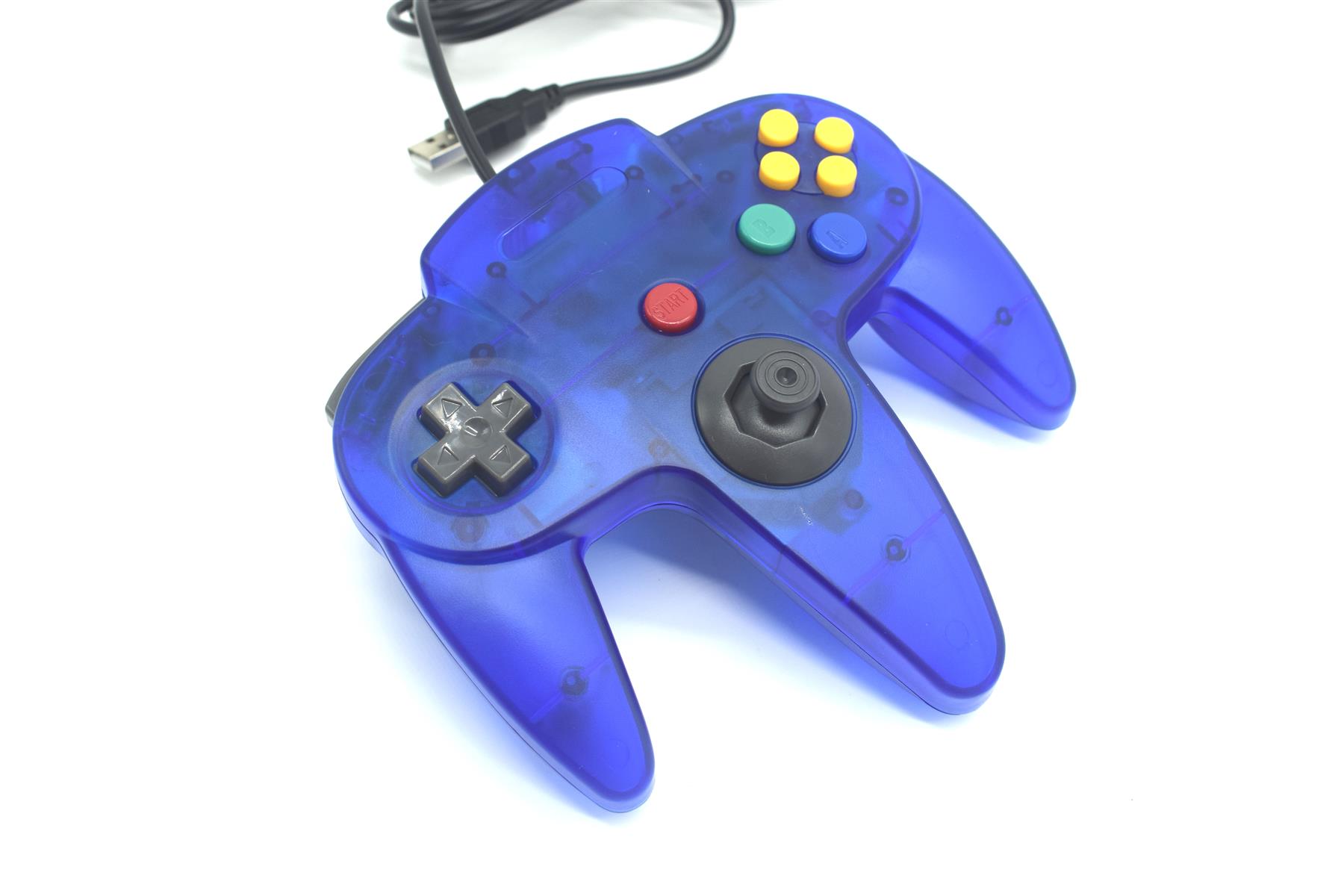 USB N64 Nintendo 64 Controller Wired Joystick Games Gamepad For PC Many Colours - Picture 70 of 109