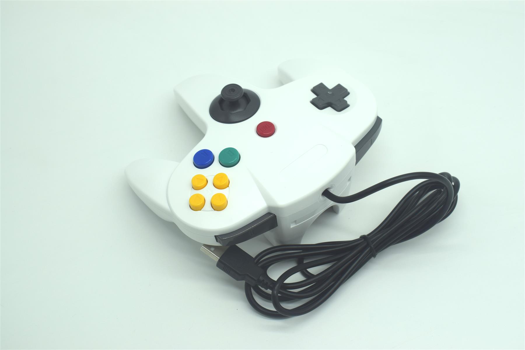 USB N64 Nintendo 64 Controller Wired Joystick Games Gamepad For PC Many Colours - Picture 101 of 109