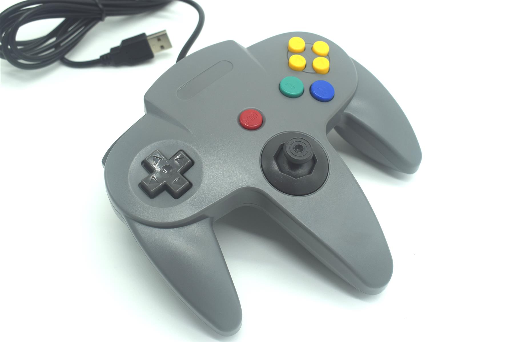 USB N64 Nintendo 64 Controller Wired Joystick Games Gamepad For PC Many Colours - Picture 41 of 109