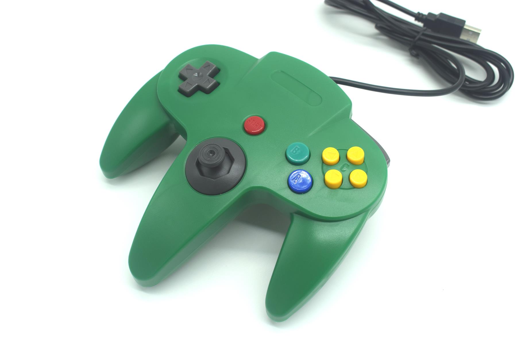 USB N64 Nintendo 64 Controller Wired Joystick Games Gamepad For PC Many Colours - Picture 28 of 109