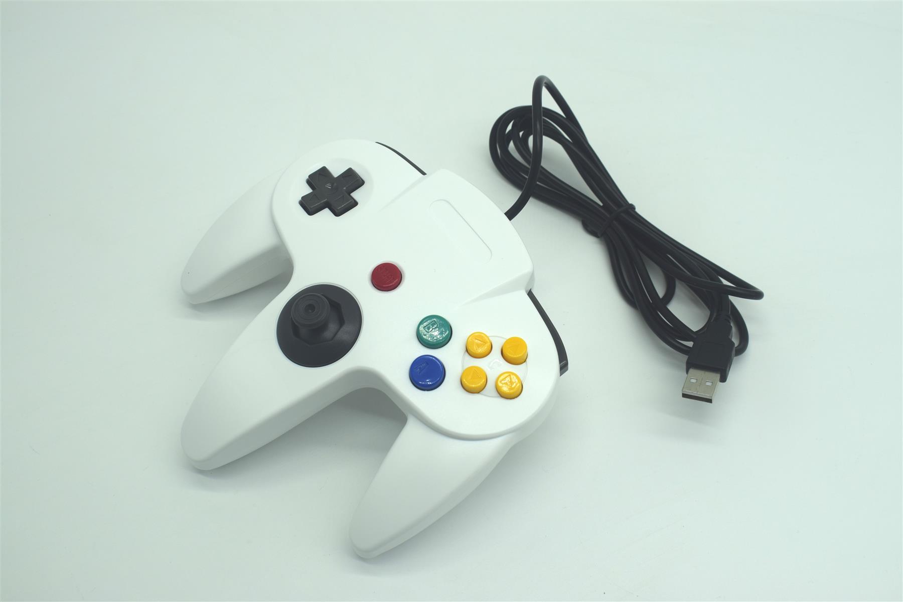 USB N64 Nintendo 64 Controller Wired Joystick Games Gamepad For PC Many Colours - Picture 99 of 109
