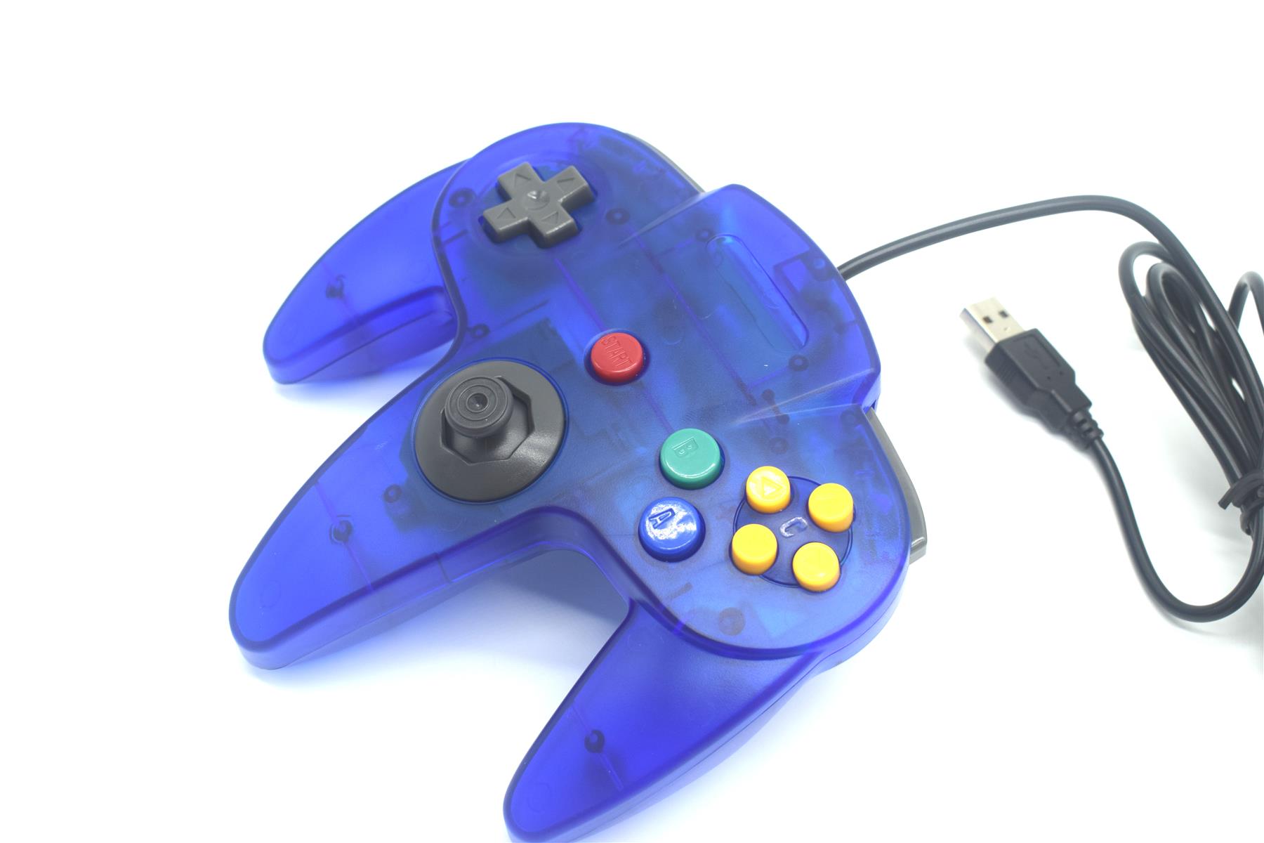 USB N64 Nintendo 64 Controller Wired Joystick Games Gamepad For PC Many Colours - Picture 64 of 109