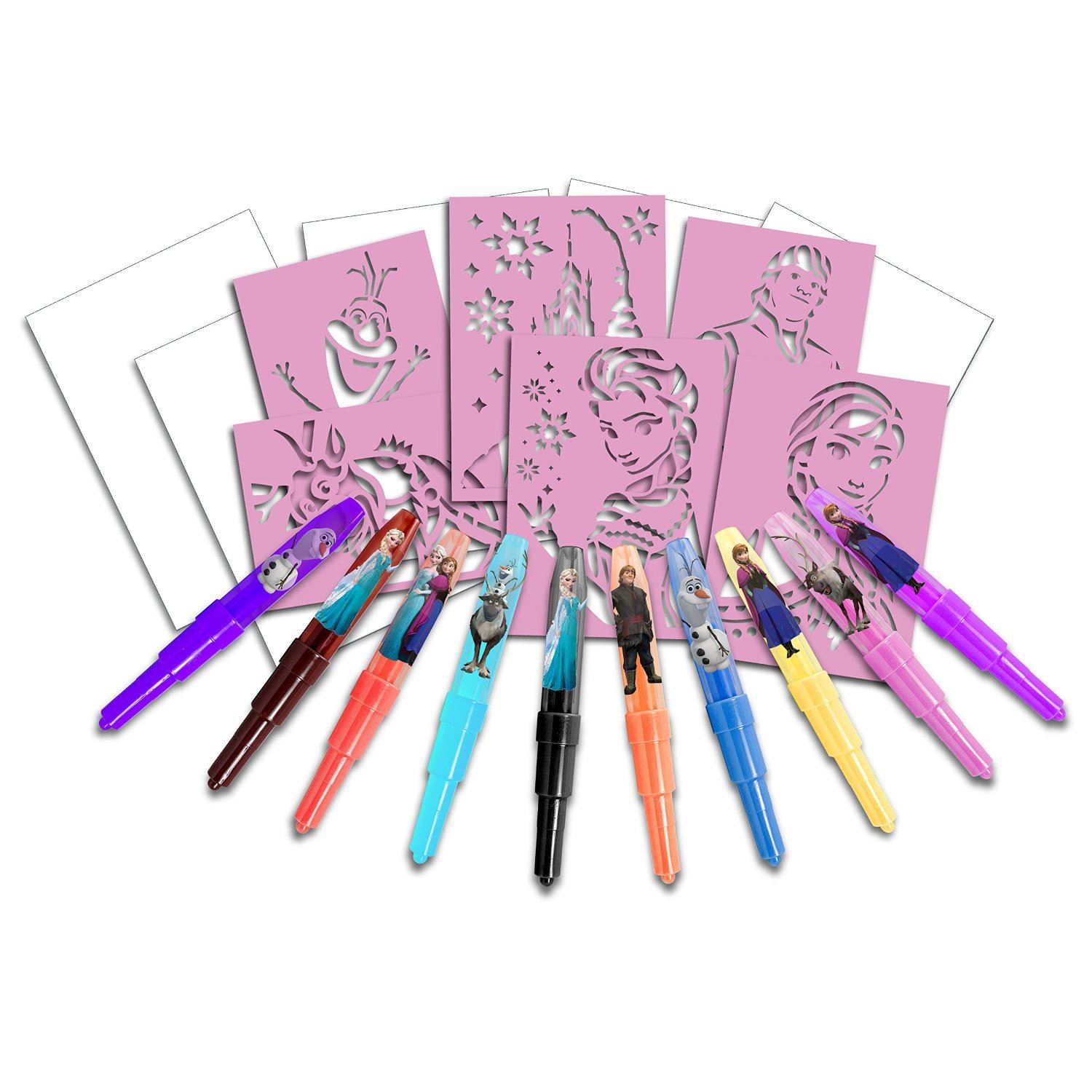 Blo Pens Sets Disney Princess, Turtle, Animal Airbrush Effect Pens
