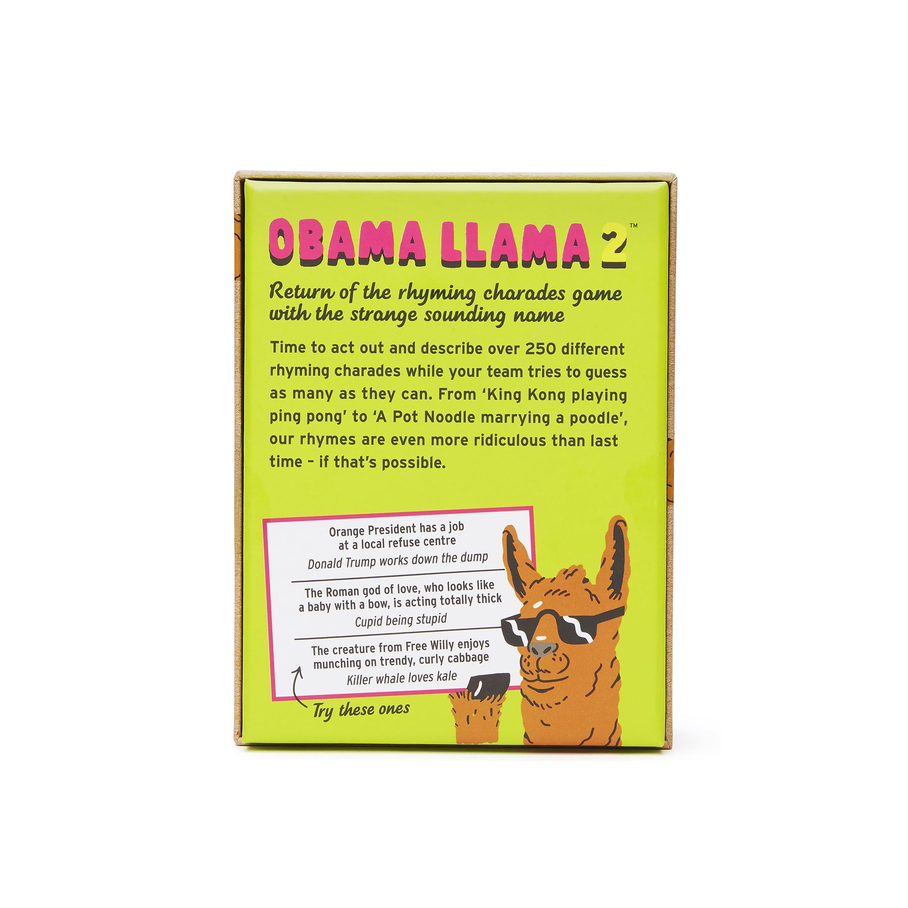 Big Potato Games Obama Llama Colour Brain Weird Things More Party Games Ebay