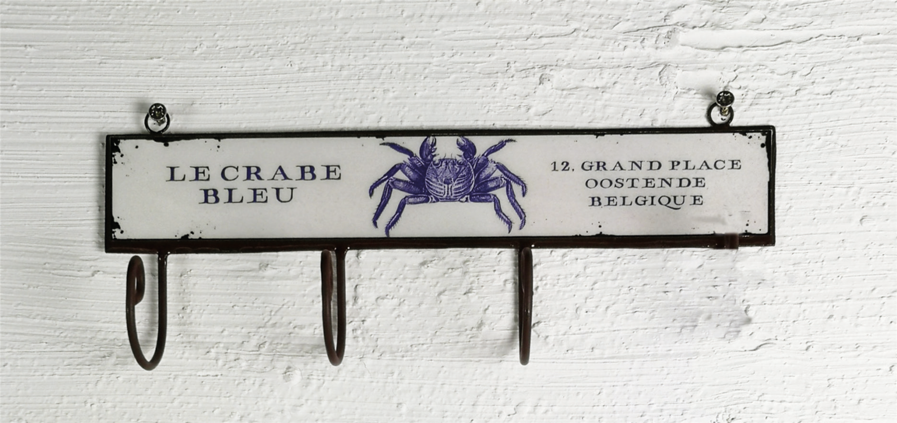 Long Wall Coat Hooks, Seaside Rustic Wall Hook, Long Hook Hanger Bathroom Hooks - Picture 5 of 7
