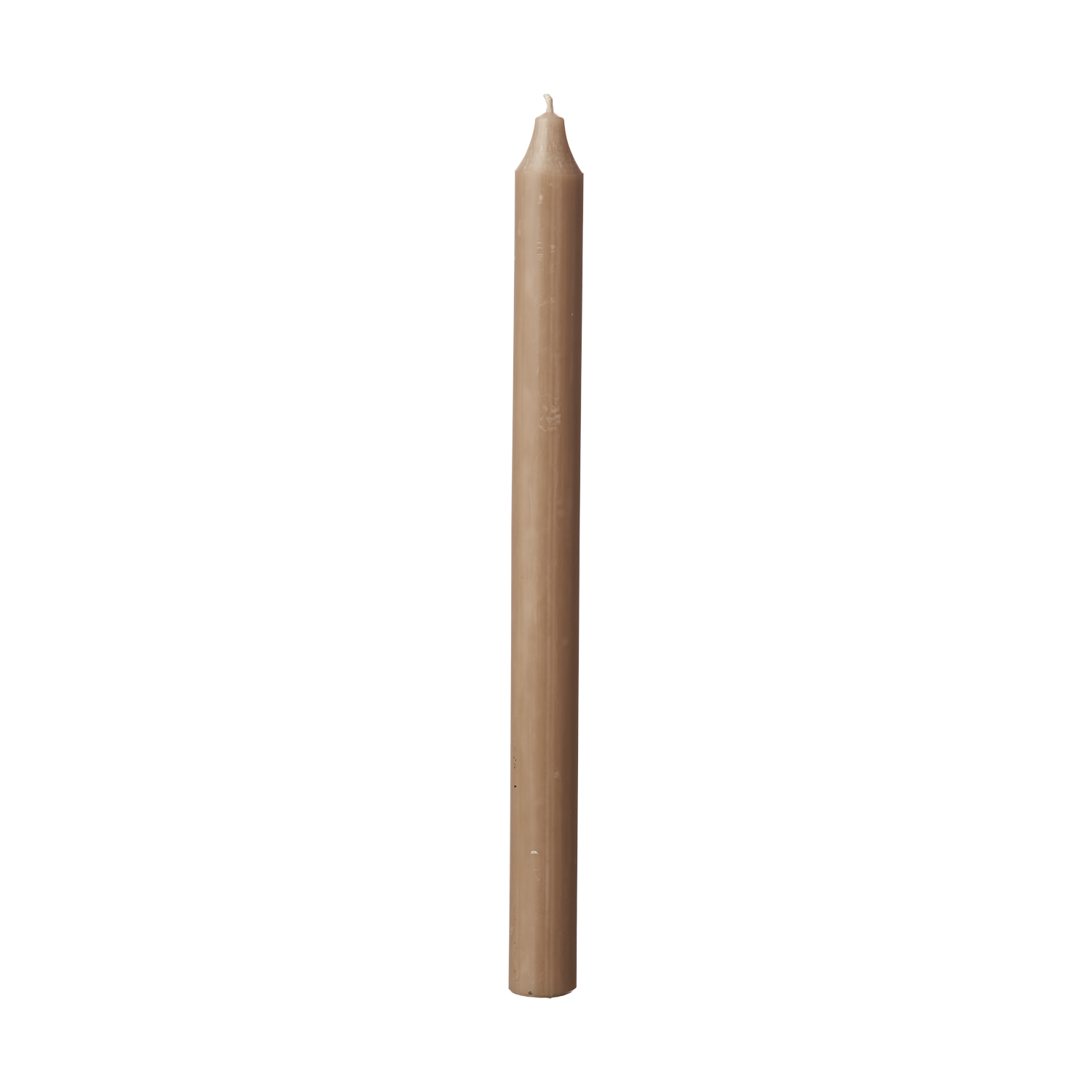 Quartz Grey Dinner Candle 28cm, Light Brown Colour Beige Taper Candle - Picture 4 of 4