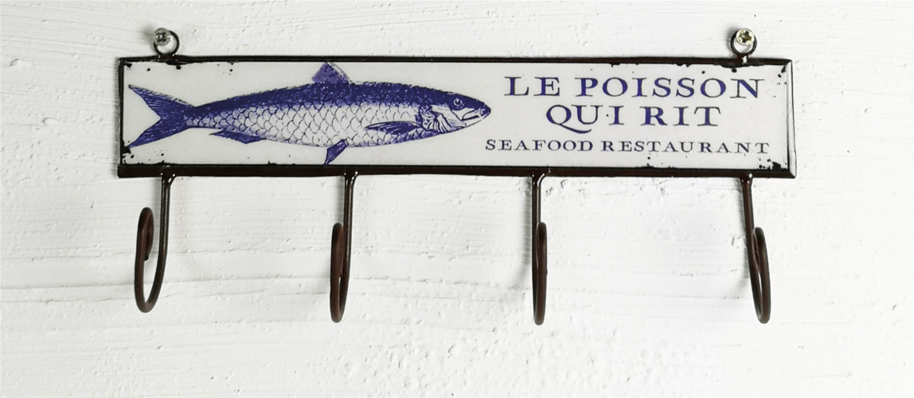 Long Wall Coat Hooks, Seaside Rustic Wall Hook, Long Hook Hanger Bathroom Hooks - Picture 6 of 7