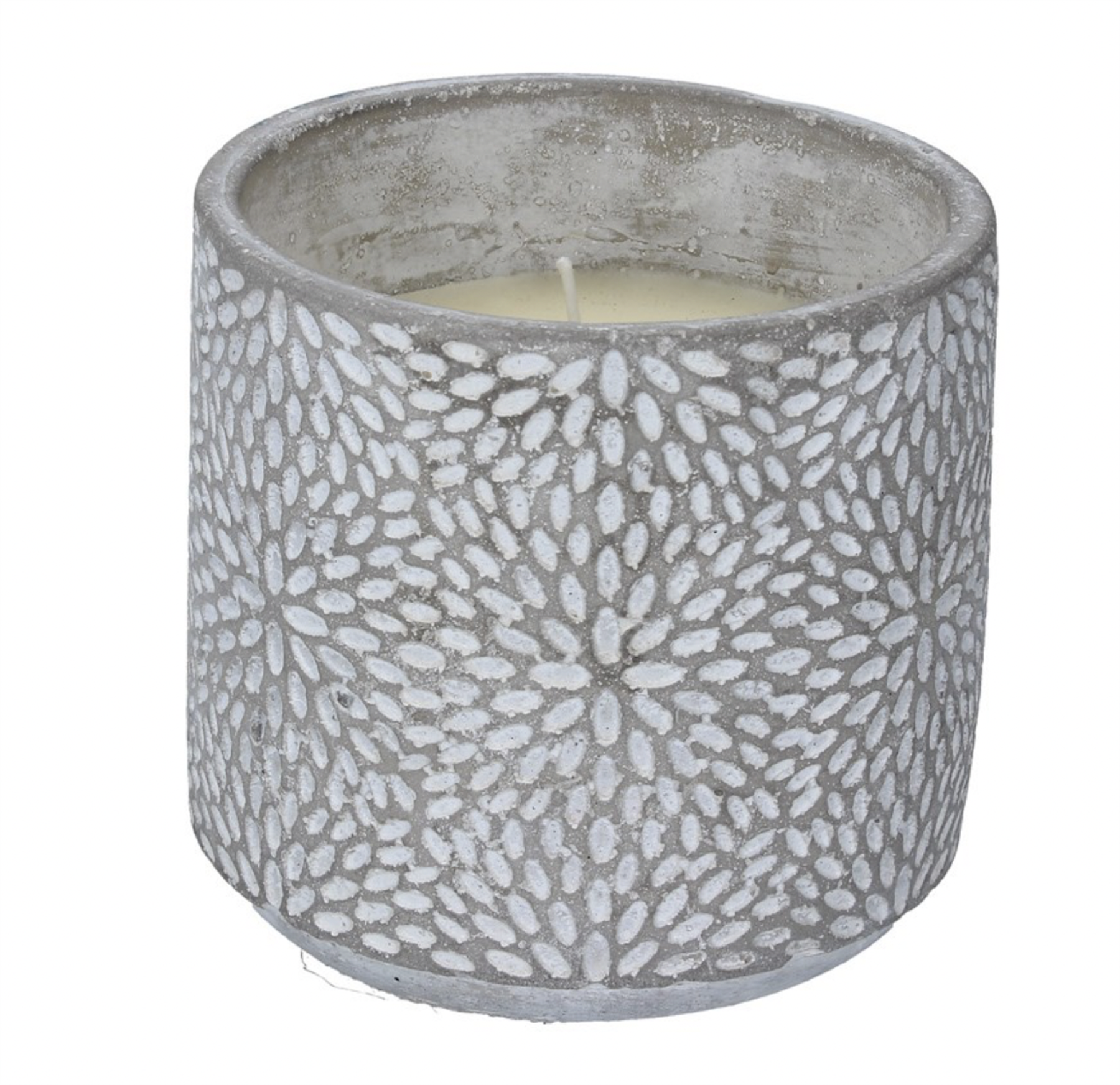 Citronella Candle Garden Candle, Large Scented Outdoor Candle, Grey Pot Candle - Picture 3 of 4