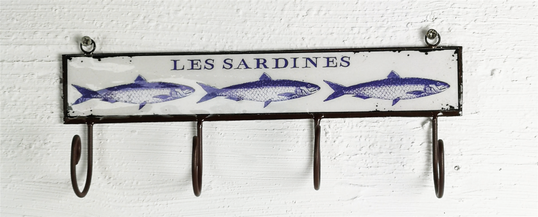 Long Wall Coat Hooks, Seaside Rustic Wall Hook, Long Hook Hanger Bathroom Hooks - Picture 7 of 7