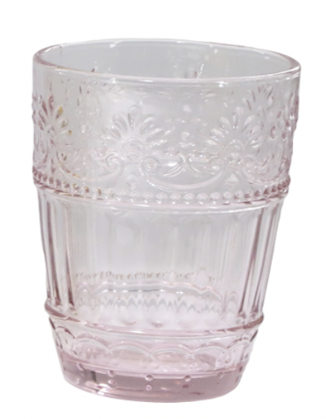 Bunter Glasbecher x 1, hoch farbiges Glas Wasser Getränke Glas mit Muster - Bild 23 von 46