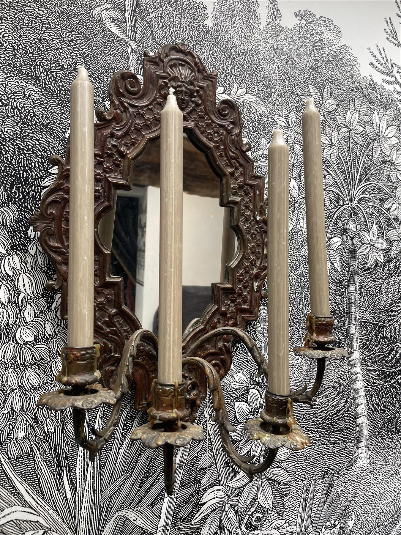 Quartz Grey Dinner Candle 28cm, Light Brown Colour Beige Taper Candle - Picture 3 of 4