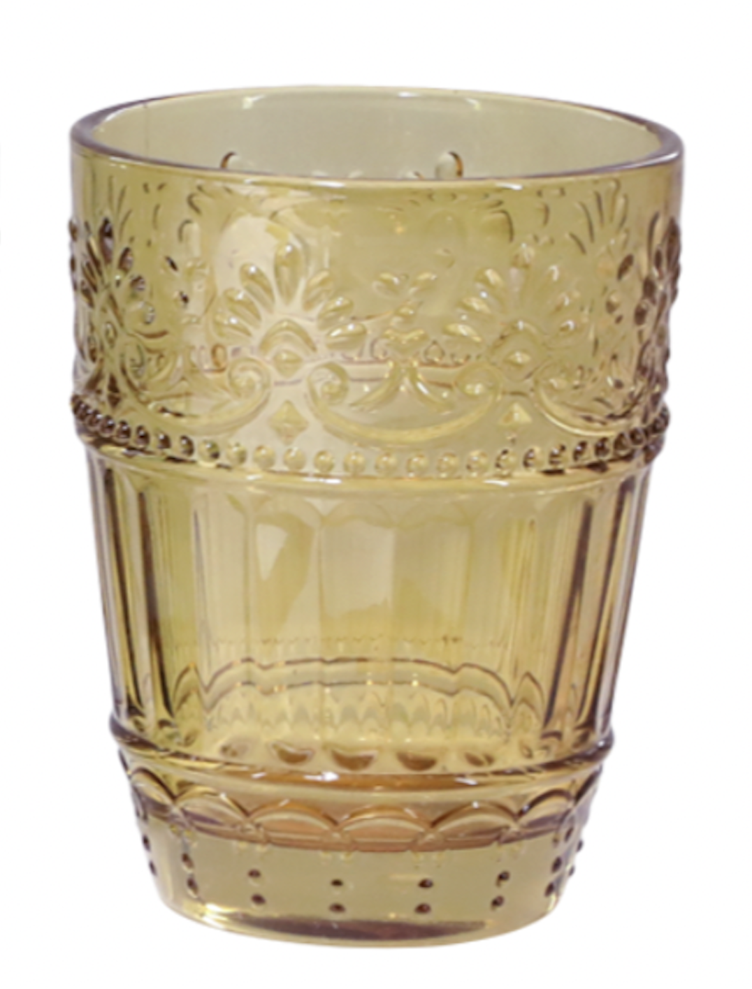 Bunter Glasbecher x 1, hoch farbiges Glas Wasser Getränke Glas mit Muster - Bild 7 von 46
