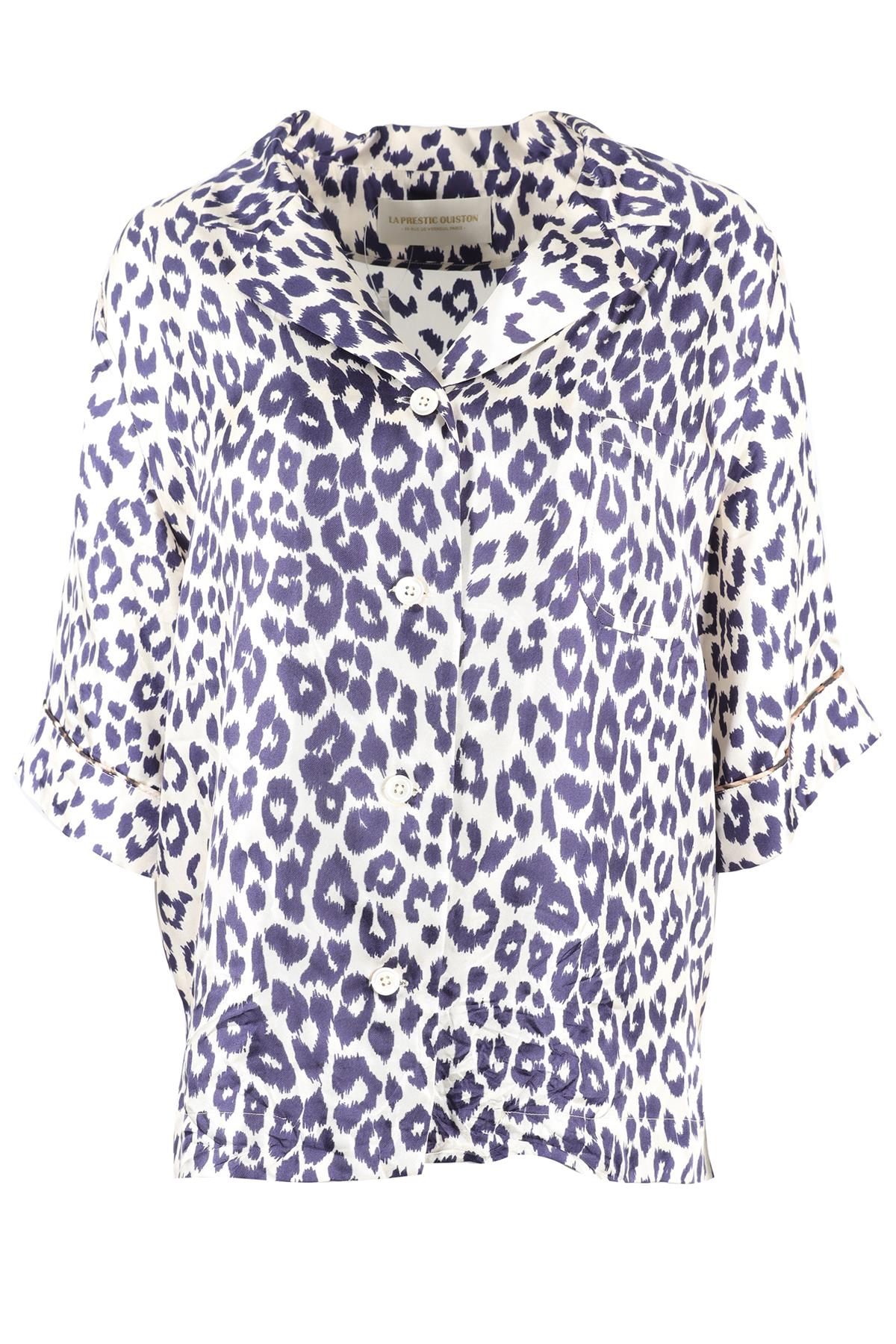 LA PRESTIC OUISTON CREAM AND NAVY SILK TOP SIZE 1 UK 8 | eBay UK