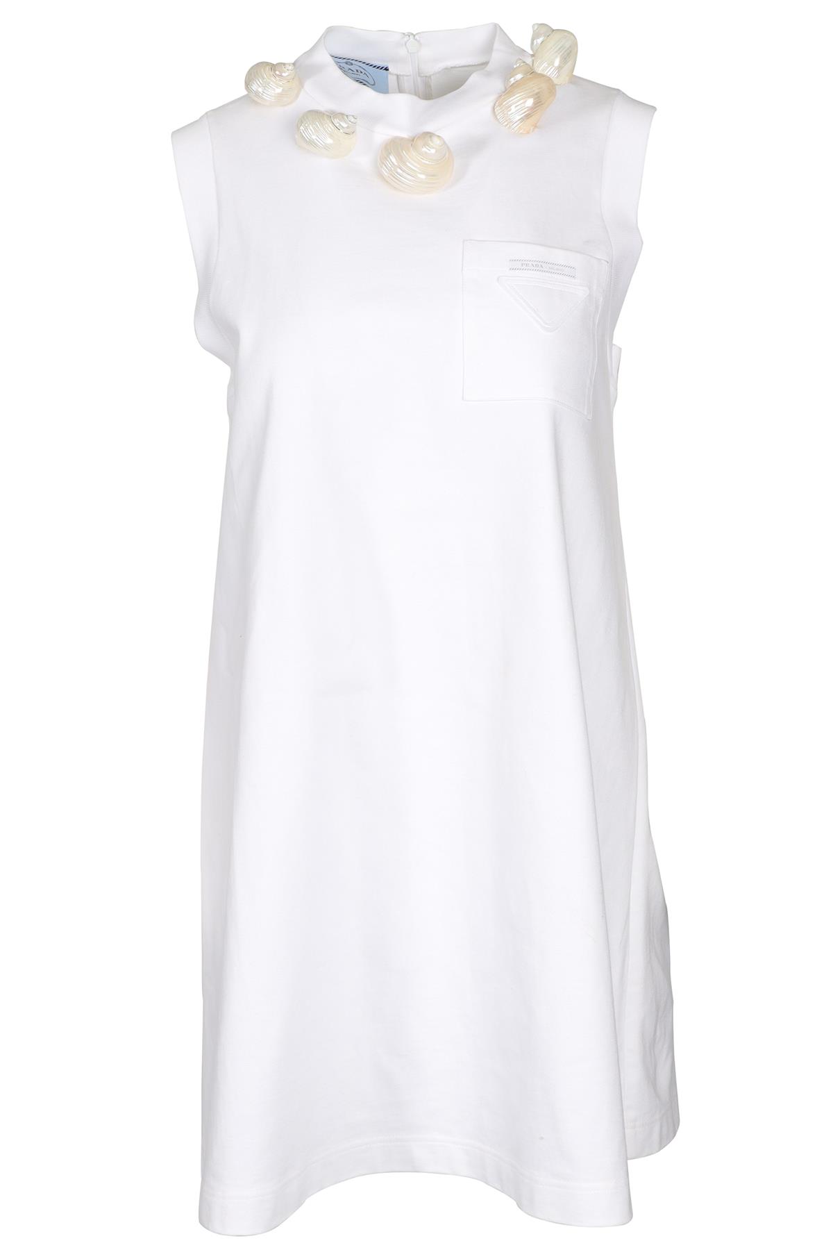 ワンピース Prada White Cotton Mini Dress PRADA WHITE 2019 COTTON MINI DRESS IT 38 UK 6 | eBay