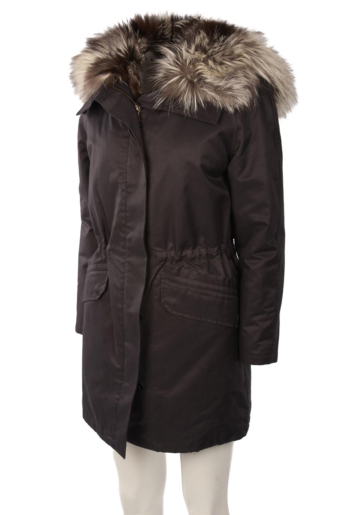 ARMY BY YVES SALOMON BLACK FOX FUR COAT FR 42 UK 14 | eBay