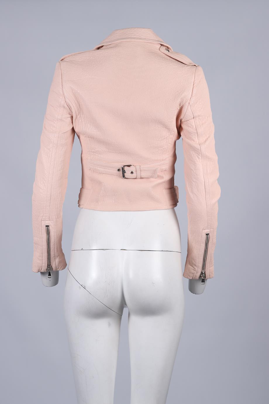 ALEXANDER MCQUEEN LEATHER BIKER JACKET IT 40 UK 8 | eBay UK