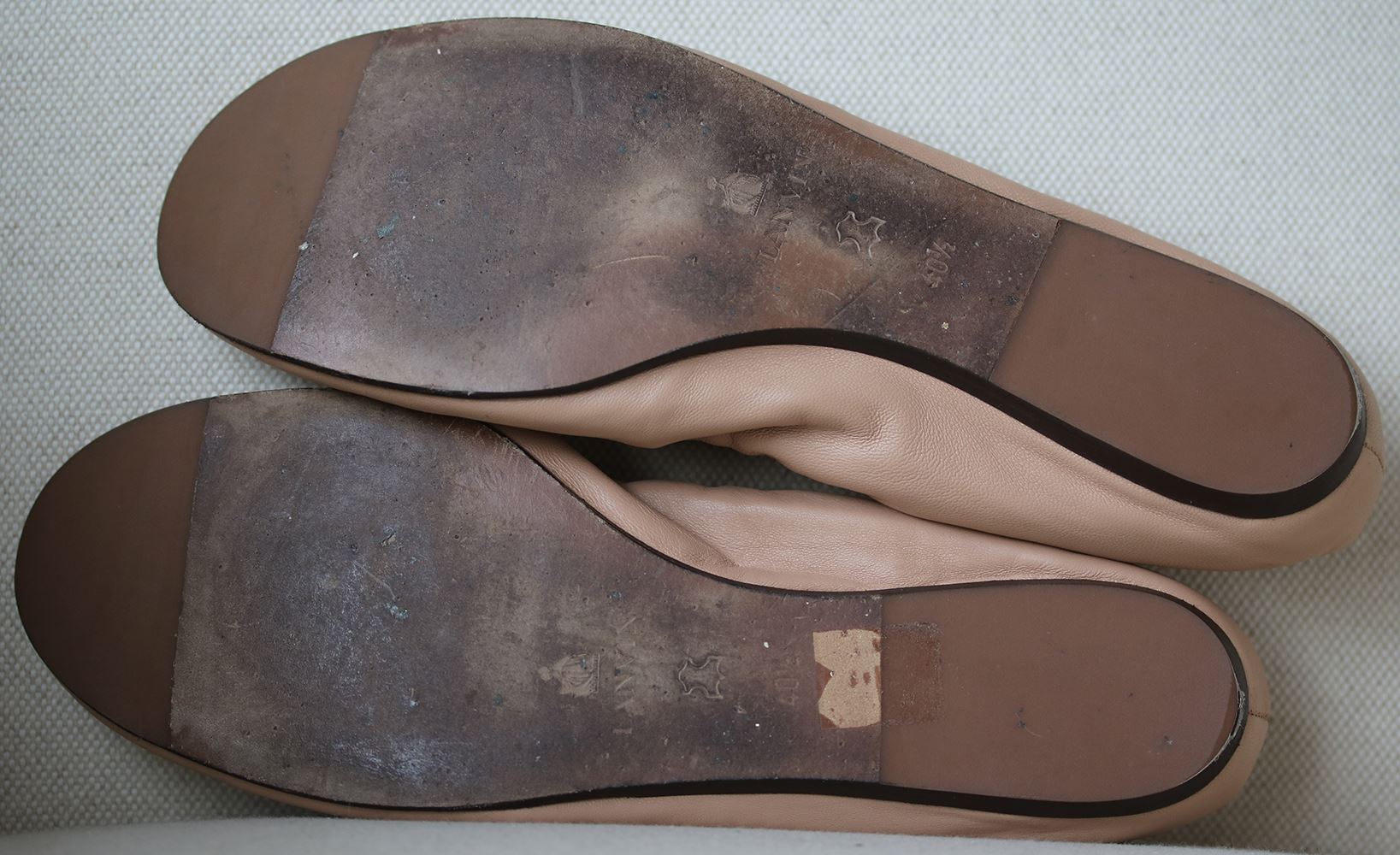5 10 7 Lanvin Uk Us 40 5 Flats Ballerina Eu 5 Leather w00OqvX