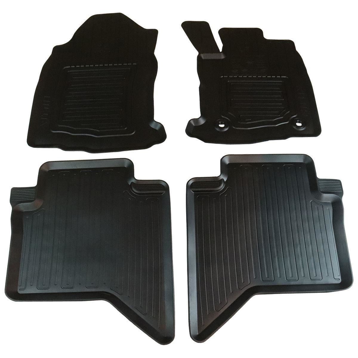 Genuine Toyota Front & Rear Rubber Floor Mats Hilux Double Cab