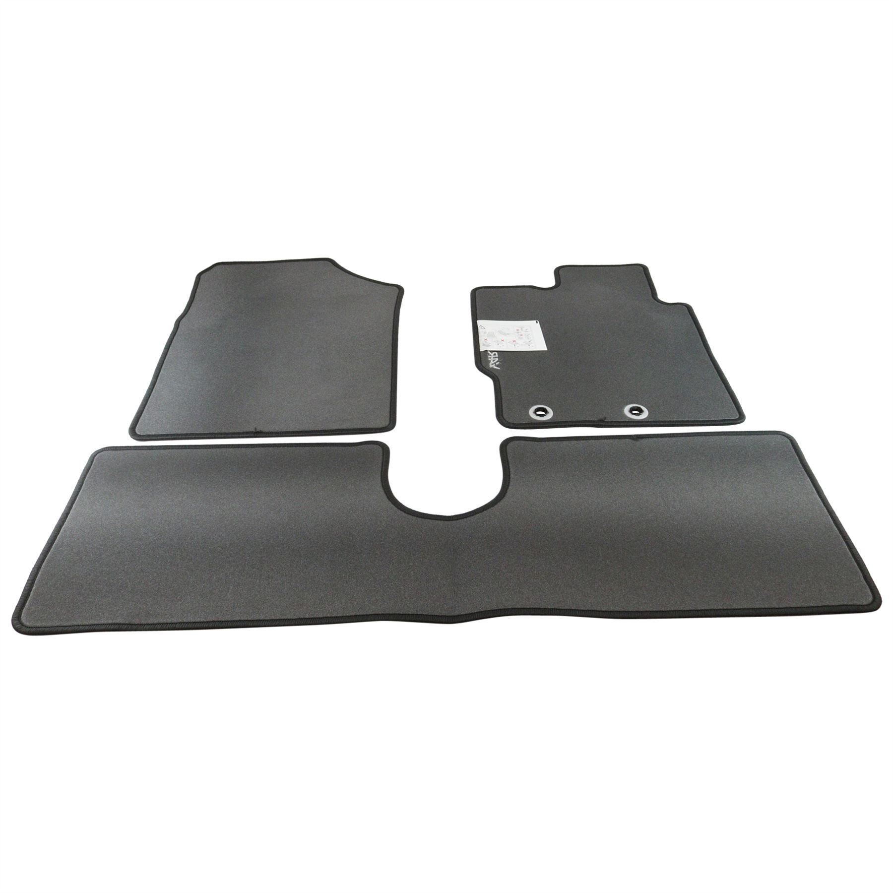 Genuine Toyota Floor Mats Set 3 Pieces Front Rear Carpet Black