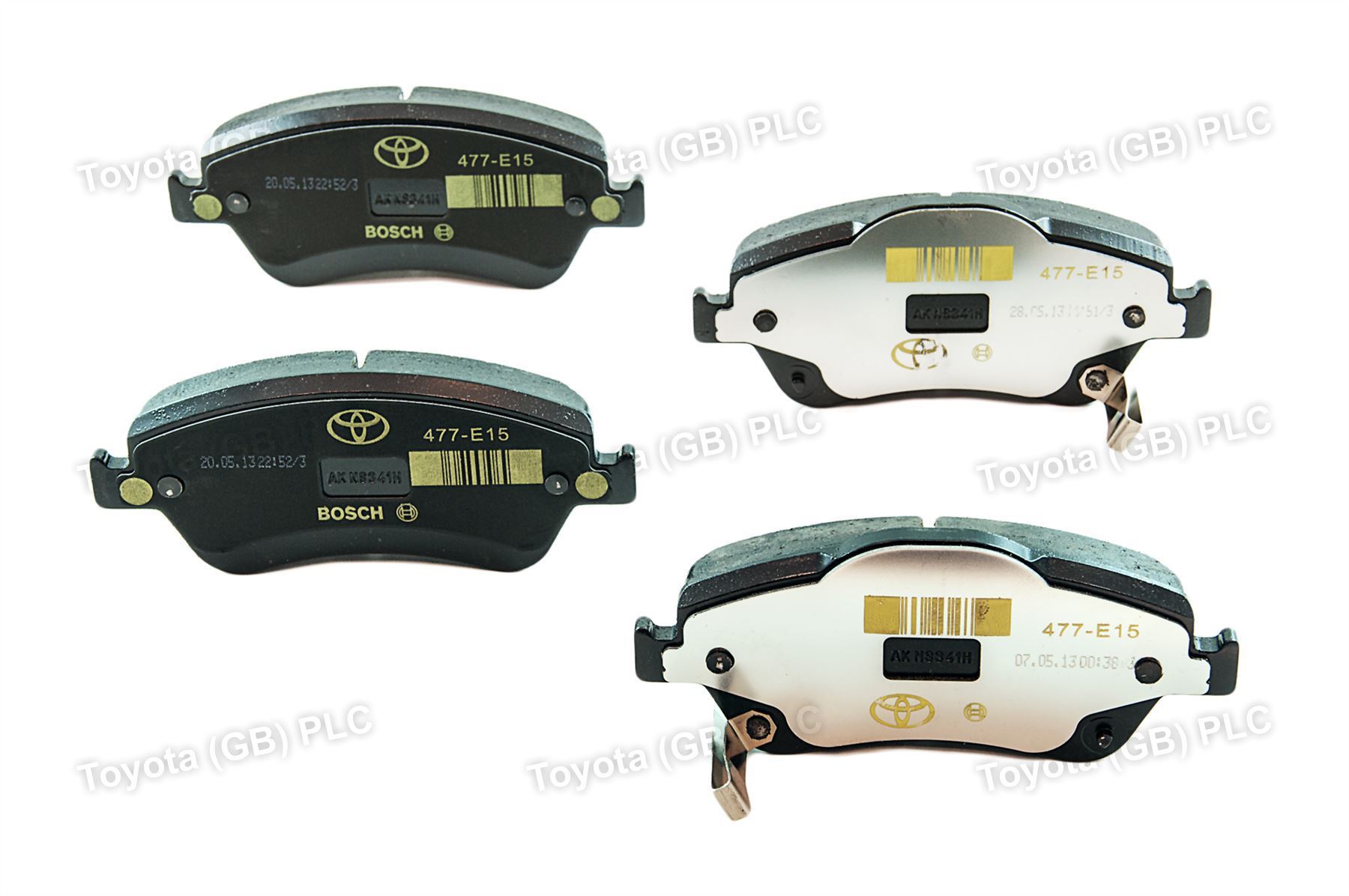 Genuine Toyota Auris/Hybrid OEM Rear Axle Brake Pad Kit Set 0446602181