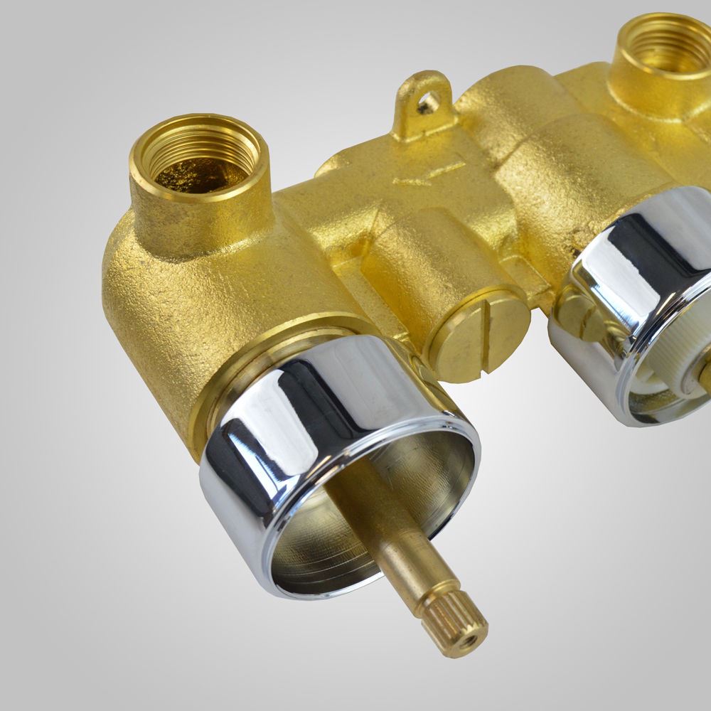 MAXI BATHROOM CONCEALED SQUARE THERMOSTATIC SHOWER MIXER VALVE TAP