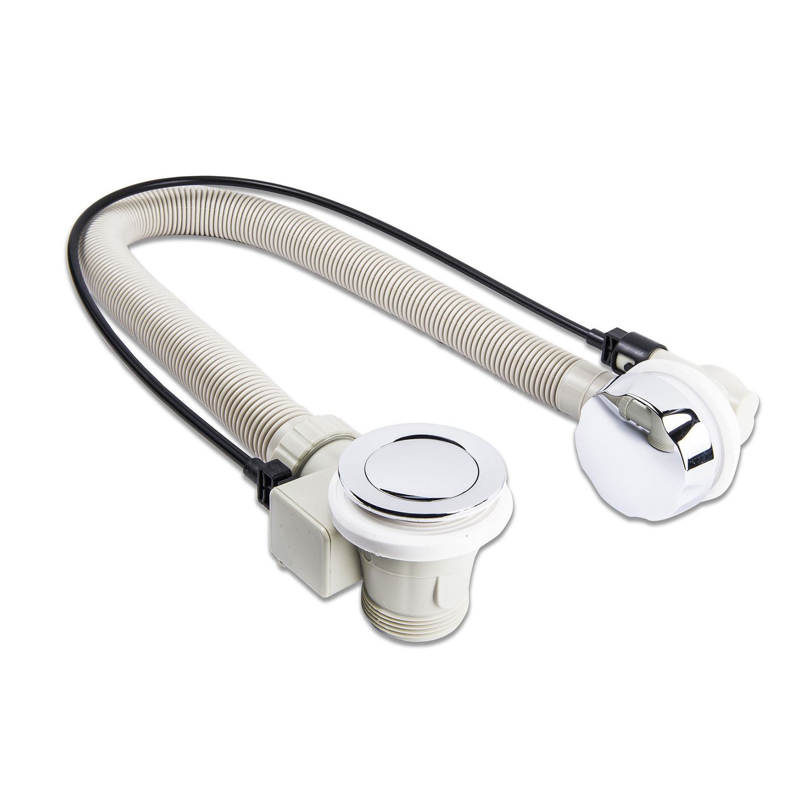 SUPERIOR BATHROOM CHROME BATH POP UP WASTE TRAP WITH OVERFLOW eBay