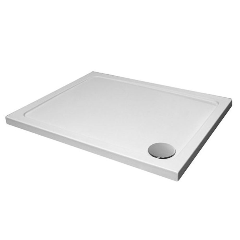 Small White Shower Tray Low Profile Rectangle 900 x 760 Bathroom eBay